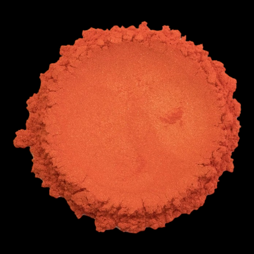 International Orange metallic acrylic paint